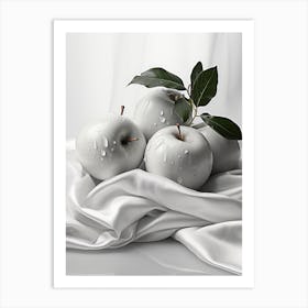 Still life with apples Art Print