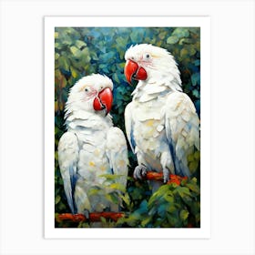 Pair Of Cockatoos Art Print