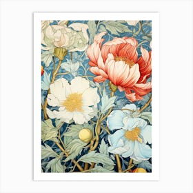 William Morris Peonies Art Print