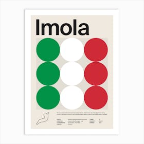 Mid Century Imola F1 Art Print