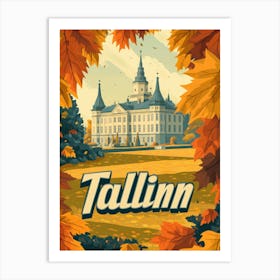 Aihrgdesign A Mid Century Modern Travel Poster For Tallinn 2 Art Print