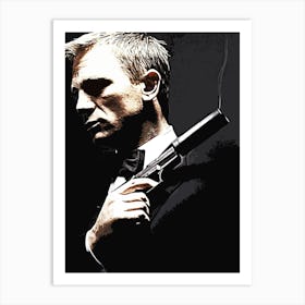 James Bond 007 Art Print