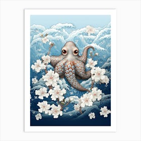 Star Sucker Pygmy Octopus 1 Art Print