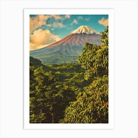 Arenal Volcano National Park 2 Costa Rica Vintage Poster Art Print