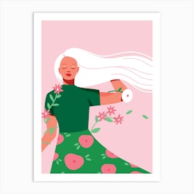 Spring Dreams – Pink Art Print Art Print