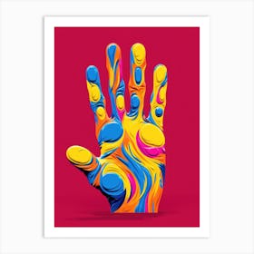 Abstract Hand Painting Art Print