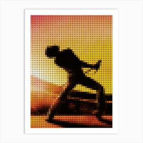 Bohemian Rhapsody Movie Poster In A Pixel Dots Art Style Art Print