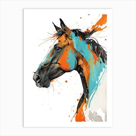 Horse Painting 6 Art Print