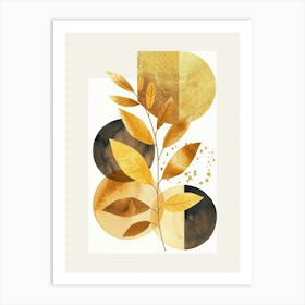 Golden Leaves 32 Art Print