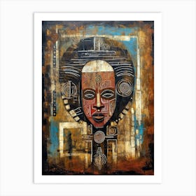 African Mask Traditions Art Print