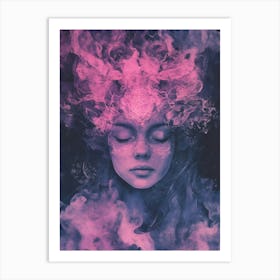 Psychedelic Woman 2 Art Print