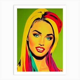Megan Fox Colourful Pop Movies Art Movies Art Print