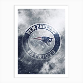 New England Patriots Football Art Print