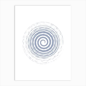 Spiral Circle Vector Illustration Art Print