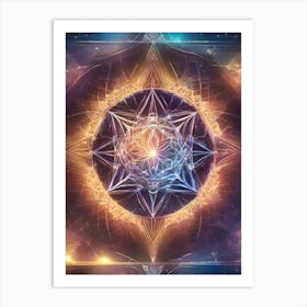 Crystal Geometry Art Print