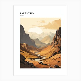 Lares Trek Peru 2 Hiking Trail Landscape Poster Art Print