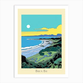 Poster Of Minimal Design Style Of Byron Bay, Australia 3 Art Print