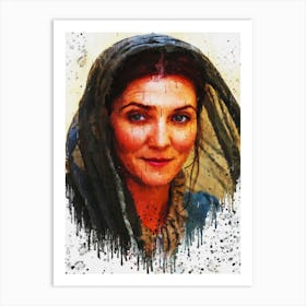 Catelyn Stark Game Of Thrones Painting Art Print
