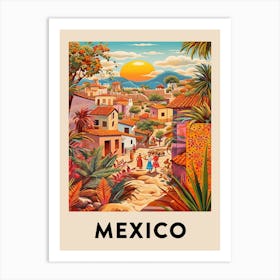 Vintage Travel Poster Mexico 9 Art Print