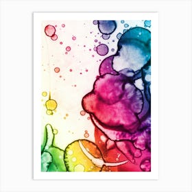 Alcohol Ink Colors 3 Art Print