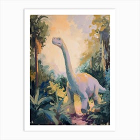 Dinosaur In The Foliage 2 Art Print