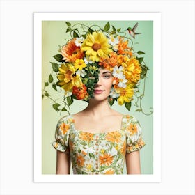 Flower Head Art Print