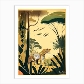 Wild Safari 1 Rousseau Inspired Art Print