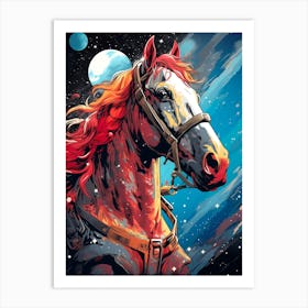 Space Horse Art Print