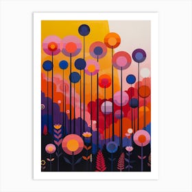 Flowers In The Sky Art Print