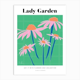 Jade Lady Garden Art Print