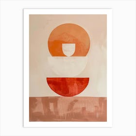 Abstract Painting planets Art Print