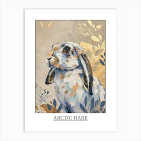 Arctic Hare Precisionist Illustration 2 Poster Art Print