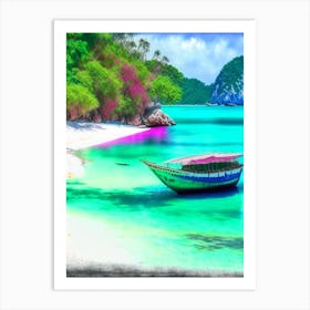 Ko Lipe Thailand Soft Colours Tropical Destination Art Print