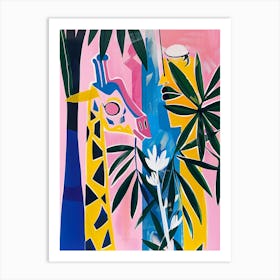 Giraffes In The Jungle 1 Art Print