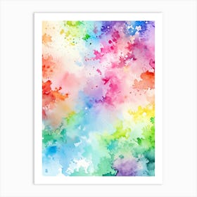 Watercolor Splashes Background 1 Art Print