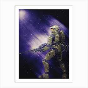 Light Of Heroes ― Master Chief Is A Spartan Ii Art Print