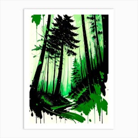 Forest Painting Art Print