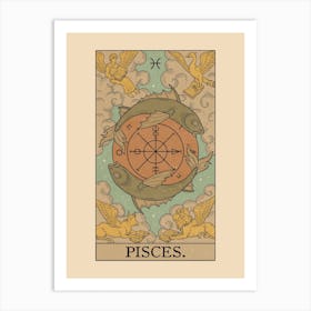 Pisces X Wheel Of Fortune Art Print
