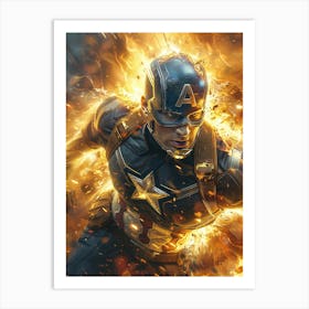 Captain America 10 Art Print