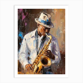 Saxophone Player 2 Art Print