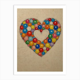Heart Of Candy 1 Art Print