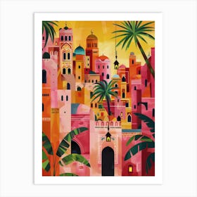 Moroccan City 1 Art Print