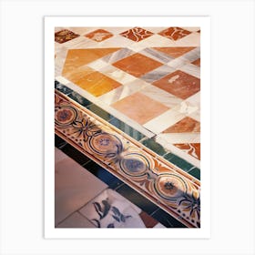 Marble Tile Floor Art Print