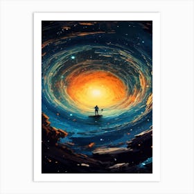 art human nature galaxy Art Print