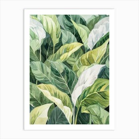 Tropical Leaves 19 Art Print