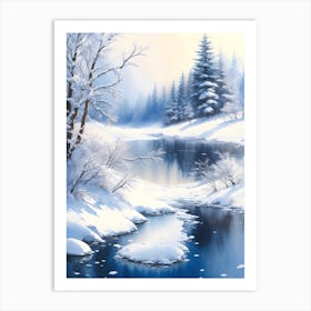 Winter Scenery Art Print