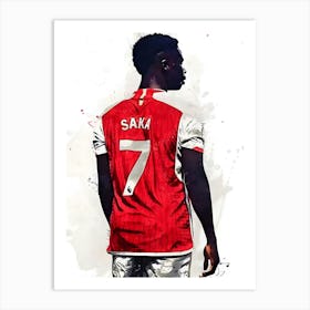 Bukayo Saka Poster Art Print