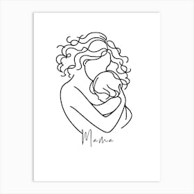 Mother And Child, Mother's Day, Mama Love, Mother's Love Art Print