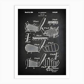 Golf Club Patent Print Golf Patent Golf Art Golf Club Wall Art Barnhart Golf Club Golf Decor Golf Print Golf Patent Sg9361 Art Print