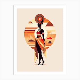 African Tribal Queen Art Print